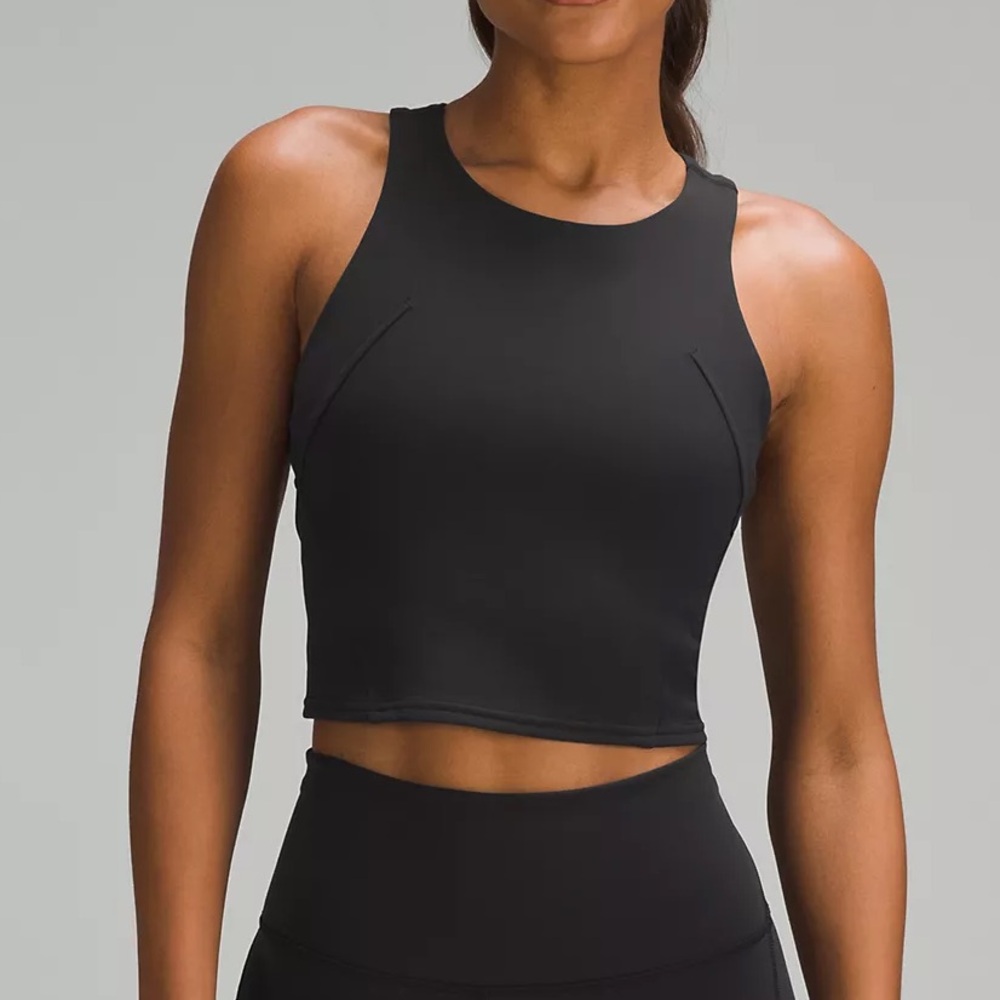 Lululemon Black Cropped Tank Top